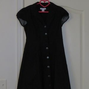 Button down little black dress